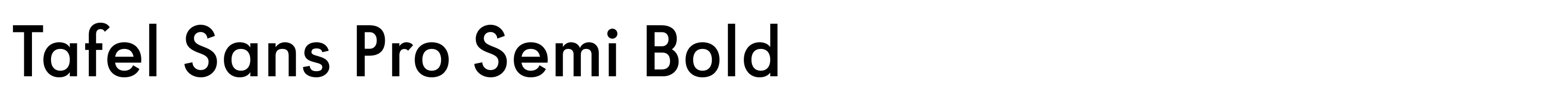 Tafel Sans Pro Semi Bold